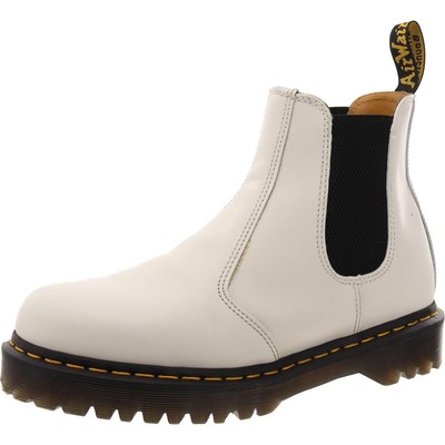 Dr. Martens Womens 2976Bex White Pull On Chelsea Boots 11 Medium (B,M) BHFO 1724