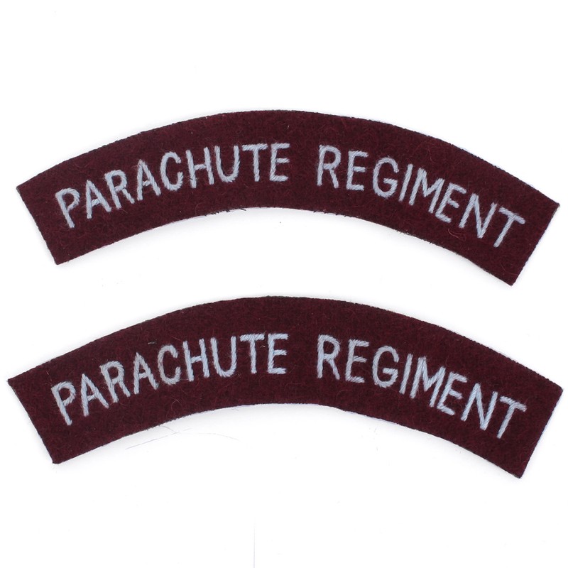 Britannique Arm?E R?Giment De Parachutistes ?Paule Titre Flashes - Ww2 Repro