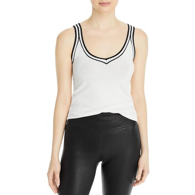 

Женская белая вязаная рубашка Karl Lagerfeld Paris, пуловер, свитер, топ  BHFO 3292, White/black