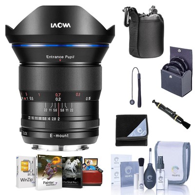 Venus Laowa 15mm f/2 FE Zero-D Lens for Canon RF w/Mac Software, Accessories Kit