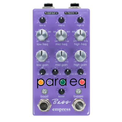 Empress Effects Bass ParaEq Parametric EQ Bass Guitar Effect Pedal