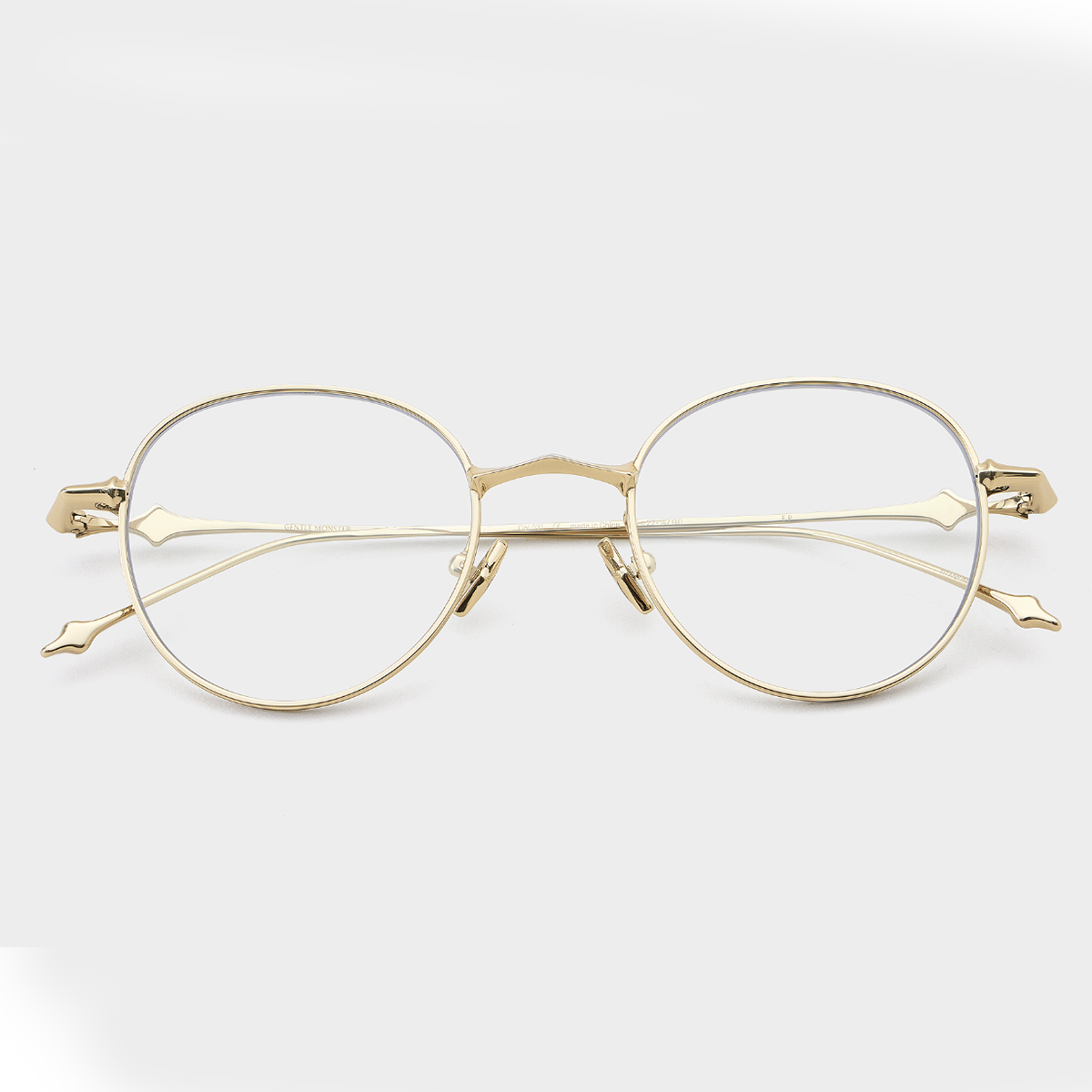 Pre-owned Gentle Monster 2024 Ep 01 Gold Titanium Eyewear Eyeglasses In Clear