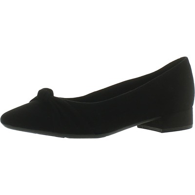 

Черные замшевые туфли на колесиках Easy Spirit Womens Caster Туфли 9 Wide (C, D, W) BHFO 4830, Black suede