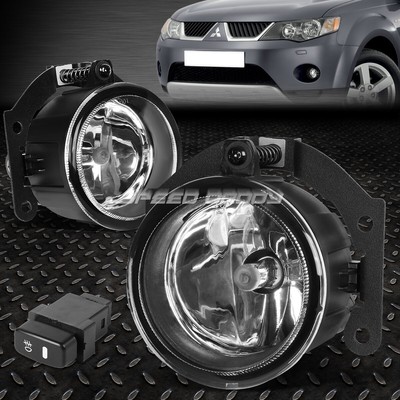 ДЛЯ 10-15 MIT OUTLANDER/SPORT/RVR С ПРОЗРАЧНЫМИ ЛИНЗАМИ, ПРОТИВОТУМАННАЯ ФАРА ДАЛЬНЕГО СВЕТА + ПЕРЕКЛЮЧАТЕЛЬ