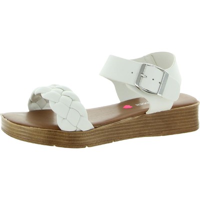 

Плетеные сандалии на танкетке Steve Madden Girls с открытым носком BHFO 0381, Белый, JDESTIND