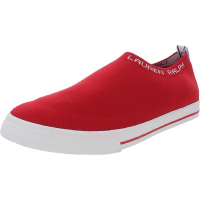 Повседневные и модные кроссовки Lauren Ralph Lauren Womens Jordyn красного вязаного цвета BHFO 6333