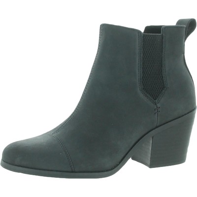 

Женские ботильоны Toms Everly Nubuck без застежки с круглым носком Туфли BHFO 4704, Черный, Everly