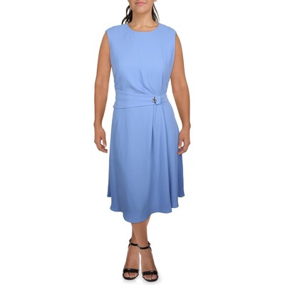 

Женское синее длинное плиссированное платье Lauren Ralph Lauren для работы  BHFO 6274, Синий