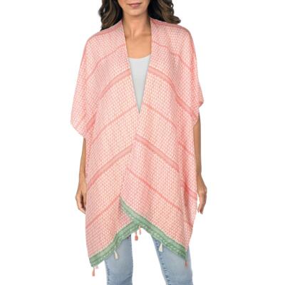 

Женский розовый кафтан для плавания Area Stars с кисточками и принтом  BHFO 3550, Коралл