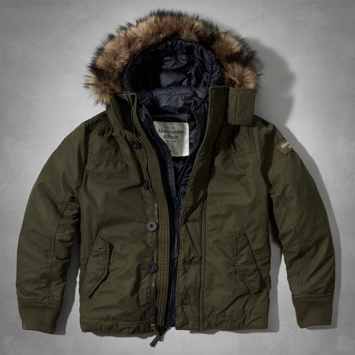 Parka Abercrombie & Fitch abrigos, chaquetas y chalecos para hombres