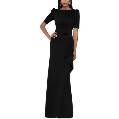 Женское черное макси-вечернее платье в сборку Xscape плюс 18 BHFO 0719