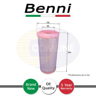 Air Filter Benni Fits Iveco Daily 1985-2007 2.4 D 2.5 2.8 1908868 1908233