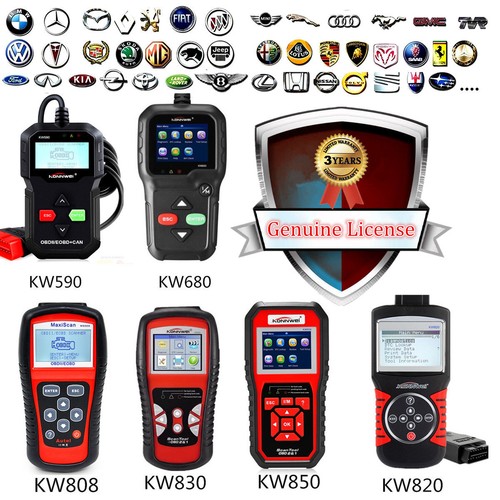 KW590 680 808 820 830 850 CAN OBDII OBD2 EOBD Car Reader