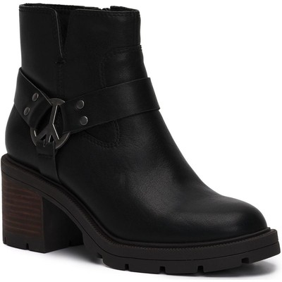 Женские ботильоны-ботильоны из кожи Soxton с волнистой подошвой Lucky Brand BHFO 2175