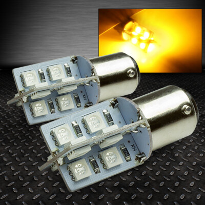16 СВЕТОДИОДНЫХ ЛАМПОЧЕК SMD 16SMD 1157 BAY15D ЯНТАРНОГО ЦВЕТА 5050 LED ДЛЯ ОСВЕЩЕНИЯ ПОВОРОТА/СИГНАЛА ПОВОРОТА/ЗАДНЕГО ХОДА/ТОРМОЗА/СТОП-СИГНАЛА