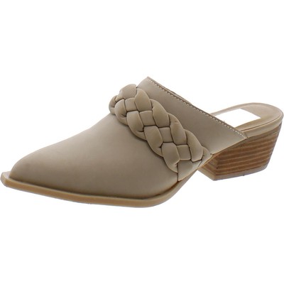 Женские шлепанцы из искусственной кожи цвета слоновой кости Dolce Vita 5 Medium (B,M) BHFO 6412