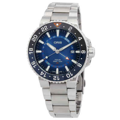 Часы Oris Aquis с автоматическим синим циферблатом 01 798 7754 4185-Набор MB