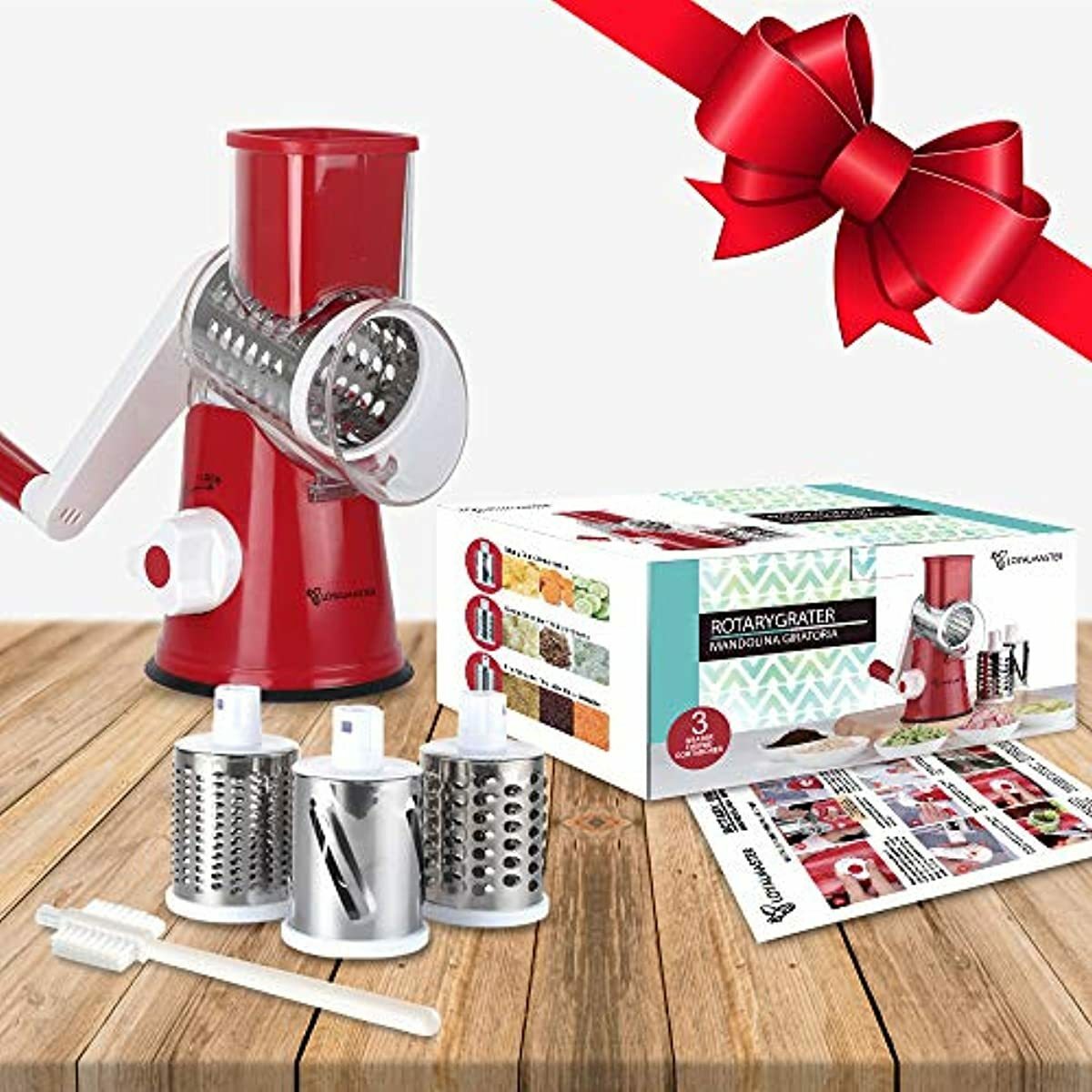 cheese grater drum round shredder cutter slicer rotary vegetable