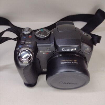 Canon PC 1192 PowerShot S3 IS Digital Camera w/ Lens Cap & Strap  Corrosion 