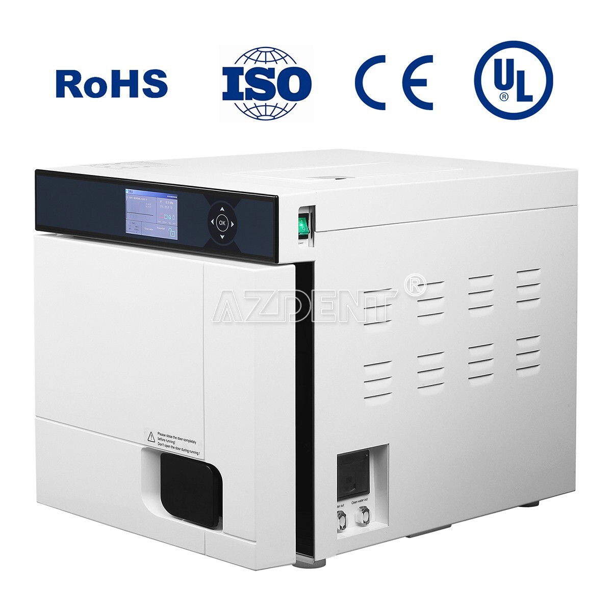 22L Class B Dental Medical Autoclave Steam Sterilizer with Data Printer Drying