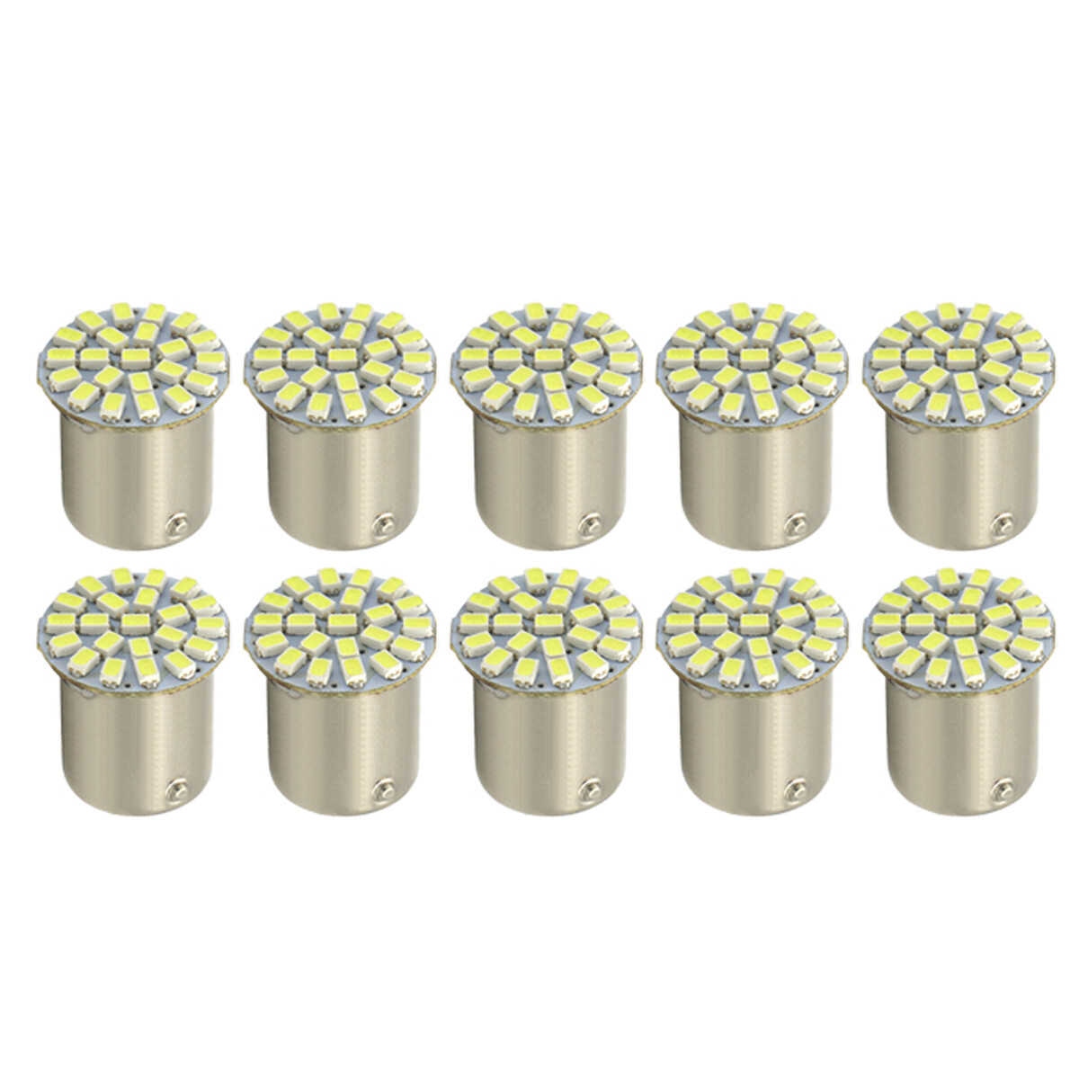 10/20X 1156/1157 1206 22SMD LED Car Brake/Turn/Tail/Reverse Light Bulb White 12V
