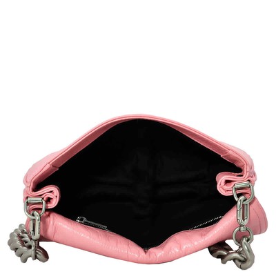 Pre-owned Balenciaga Sweet Pink Calfskin Small Bb Soft Flap Shoulder Bag 748598 2aaiy 5812