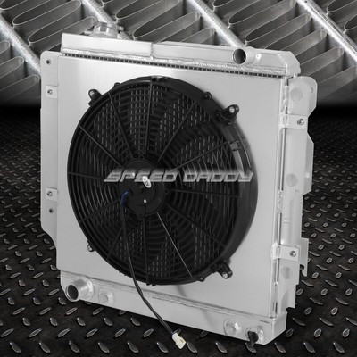 ДЛЯ 87-06 JEEP WRANGLER YJ/TJ 2.4-4.2 3- РЯДНЫЙ АЛЮМИНИЕВЫЙ ГОНОЧНЫЙ РАДИАТОР + КОЖУХ ВЕНТИЛЯТОРА