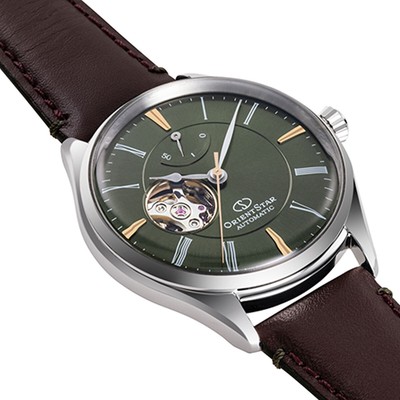 Pre-owned Orient Star Rk-at0202e Green Automatic See-through Back Men's Watch In Box