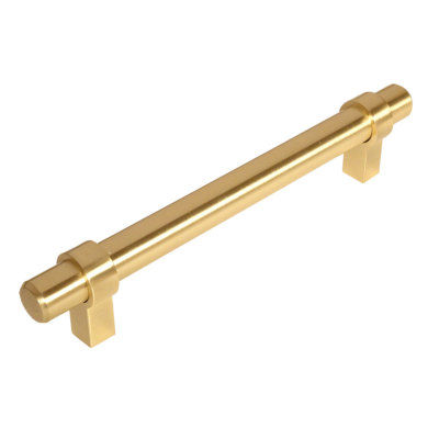 Cosmas Cabinet Hardware Brushed Brass Euro Style Bar Pull #161-160BB