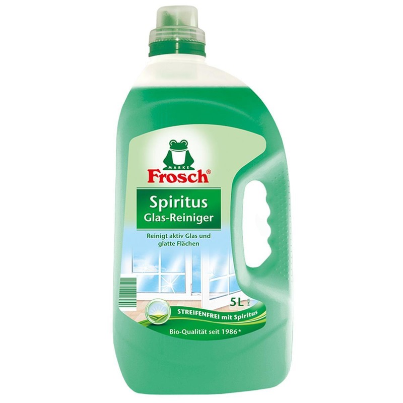 Frosch Spiritus Glas-Reiniger 5l Reinigt Aktiv Glas & Glatte FlÃ¤Chen (1er Pack)