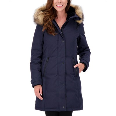 

Женское темно-синее полушерстяное пальто Vince Camuto, верхняя одежда  BHFO 8377, Navy, V29769