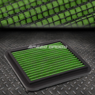 ДЛЯ 01-03 TOYOTA PRIUS ЗЕЛЕНАЯ МНОГОРАЗОВАЯ/МОЮЩАЯСЯ ВСТАВНАЯ ПАНЕЛЬ ВОЗДУШНОГО ФИЛЬТРА