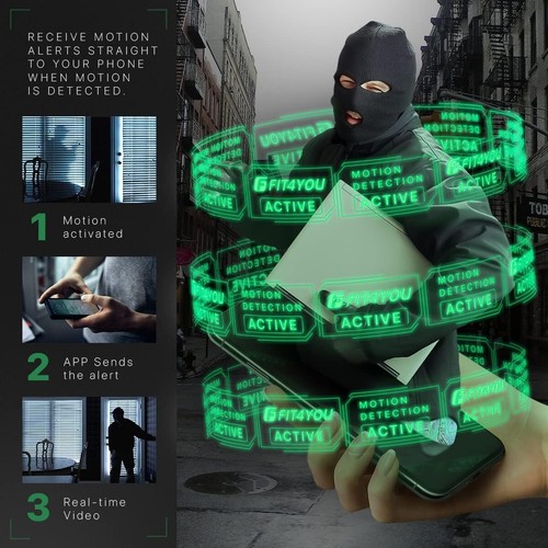 Mini APP WiFi Camera 1080P HD Motion Detection Home Security Audio Video Cam