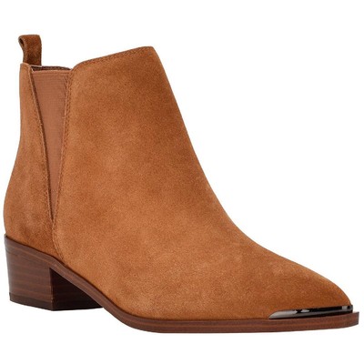 

Marc Fisher Женские Ботинки Челси Mady Suede Heel с острым носком BHFO 0884, Mady