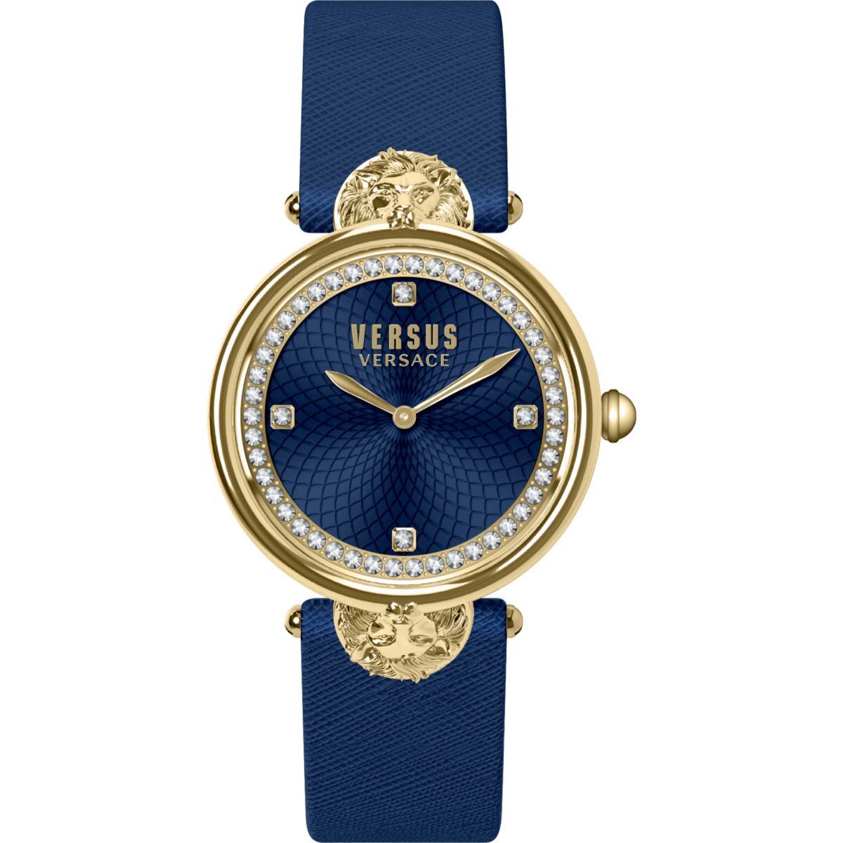 Pre-owned Versus By Versace Ladies Watch Wristwatch Victoria Harbour Vsp333221 Leather