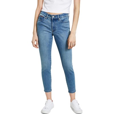 Женские синие джинсы-скинни Tommy Jeans со средней посадкой по щиколотку 24 BHFO 7742