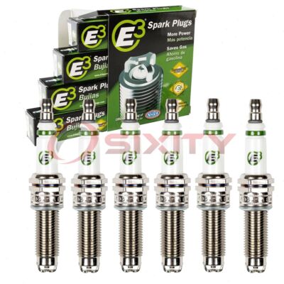 6 pc E3 Spark Plugs for 2011-2021 Jeep Grand Cherokee 3.6L V6 Ignition Wire gb