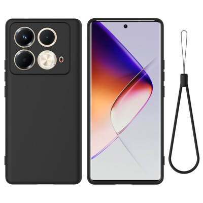 For Infinix Note 40S, Luxury Soft Liquid Silicone Skin Touch Feel Case Cover
