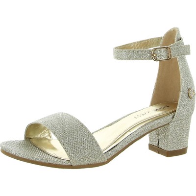 

Туфли Nine West Girls Золотые нарядные туфли на каблуке 13 Medium (B,M) Little Kid BHFO 0911, Gold mesh, NW1940