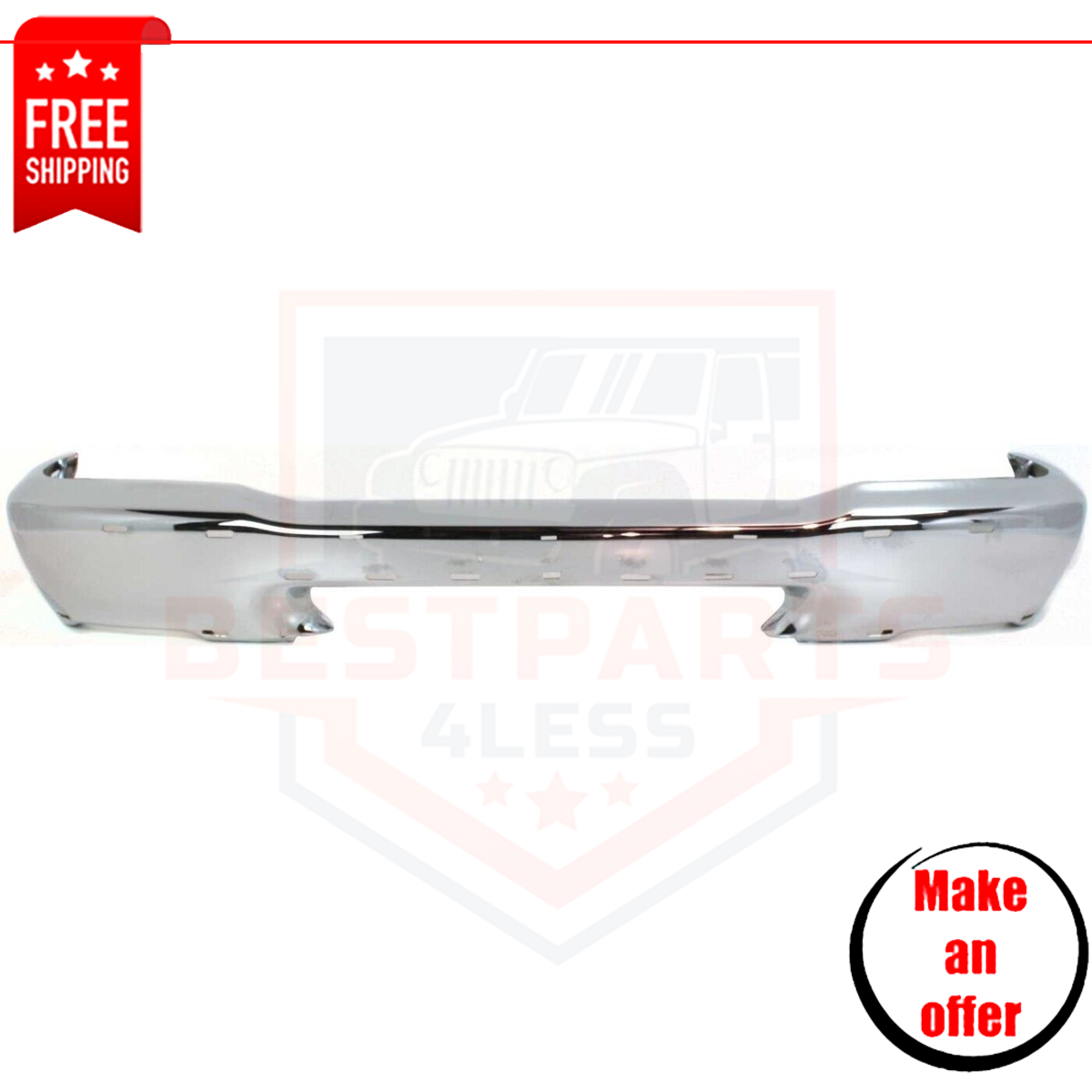 Ma1002134 Chrome Steel For 2002-2009 Mazda B2300 Base Standard Cab