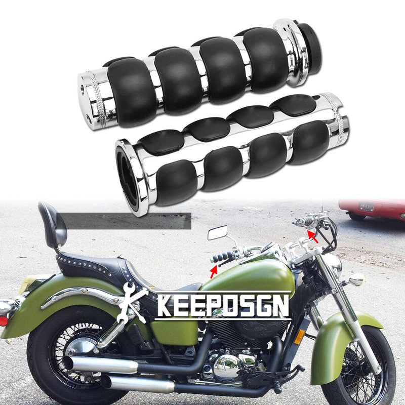 1" Handle Bar Hand Grips For Harley Touring Electra Glide Ultra Classic FLHTC US