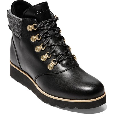 

Ботинки Cole Haan Womens NTKT RGD WP Hiker Ботинки для холодной погоды BHFO 1782, Black leather/black wool, NTKT RGD WP Hiker Boot