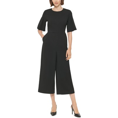 

Женский черный креповый комбинезон Calvin Klein Scuba Dressy  BHFO 0036