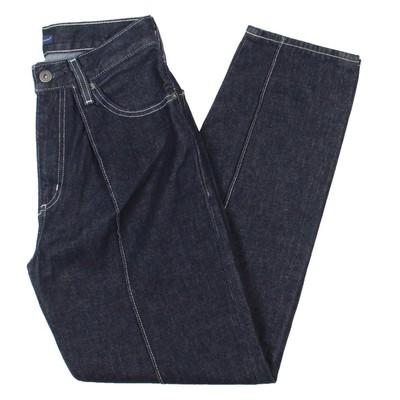 

Женские синие джинсовые прямые брюки со складками Levis с высокой посадкой  BHFO 4284, Синий