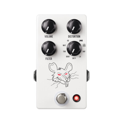 JHS PACKRAT - 9-Way RAT Distortion Pedal - WHITE