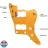 Loaded Guitar Pickguard Prewired Wiring Harness for Jazzmaster Electric Guitar with JM Pickups (Gold)