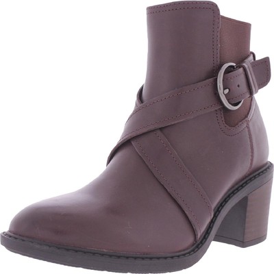 

Женские ботинки челси Clarks Scene Strap с кожаным блочным каблуком и ботильонами BHFO 3724, Scene Strap