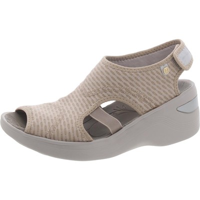 Bzees Womens Dream Beige Slingback Sandals Shoes 6.5 Medium (B,M) BHFO 2807