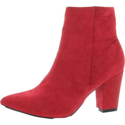 Jiu Du Womens Bhfo Red Block Heel Ankle Boots Shoes 41 Medium (B,M) BHFO 5878