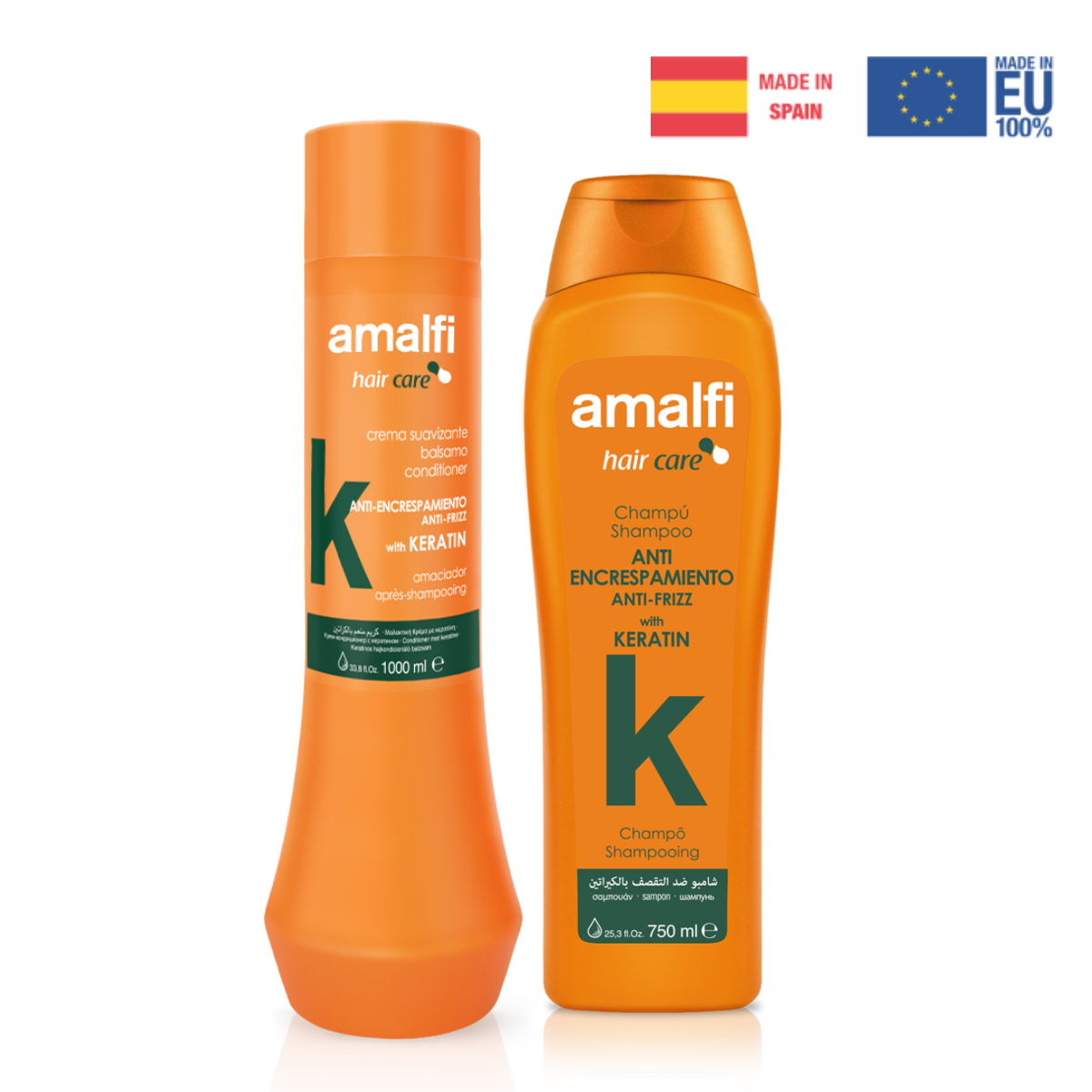 Amalfi Keratin Shampoo Conditioner Anti Frizz Hair Care For Sale Online